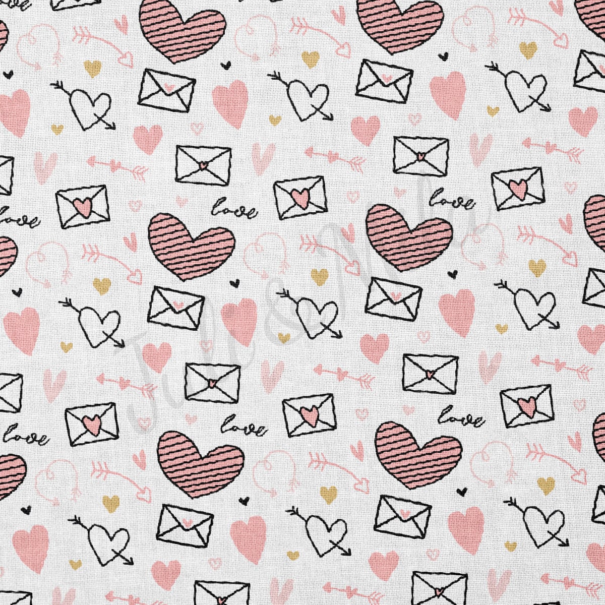 100% Cotton Fabric CTN2479 Valentine's Day