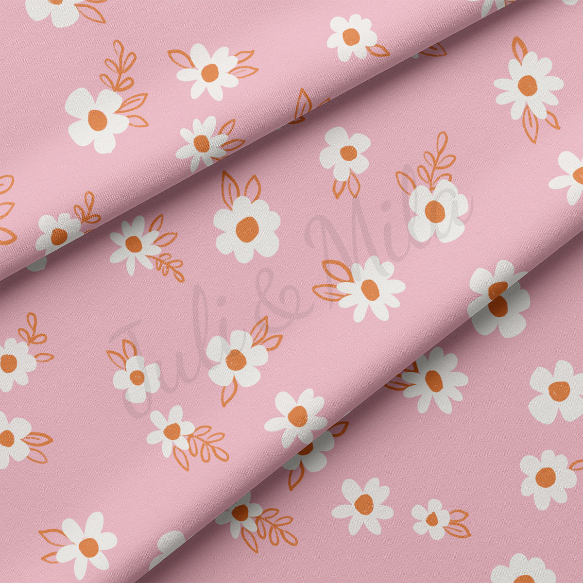 DBP Fabric Double Brushed Polyester DBP2457 Floral