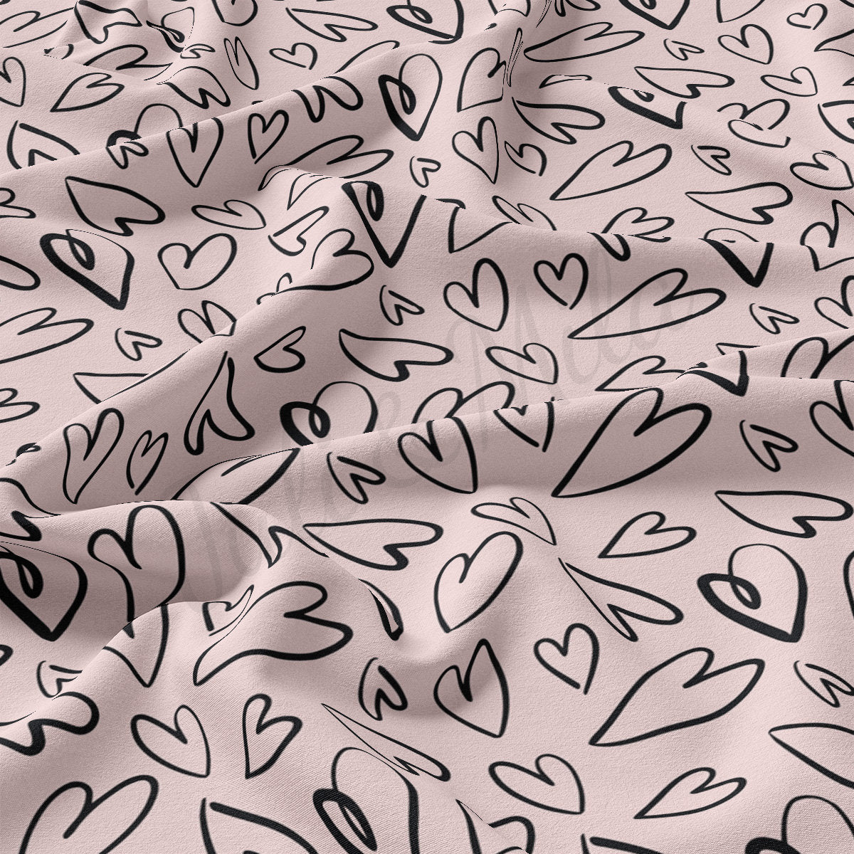 DBP Fabric Double Brushed Polyester DBP2476 Valentine's Day