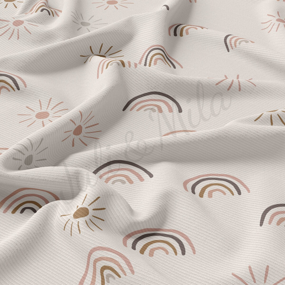 Rib Knit Fabric RBK2422 Rainbow