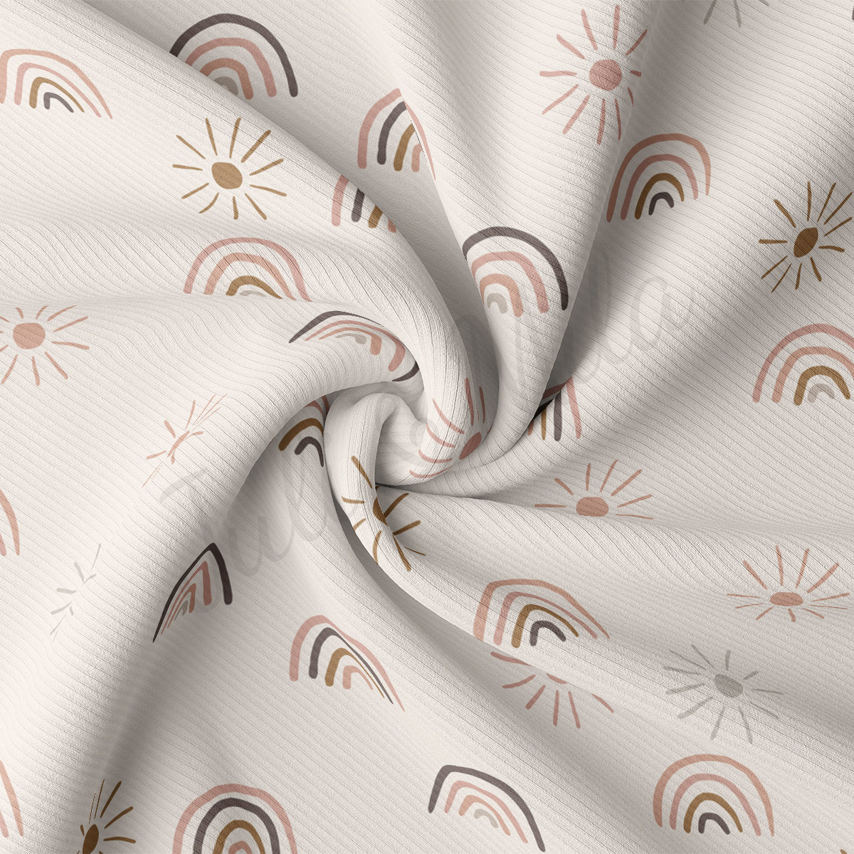 Rib Knit Fabric RBK2422 Rainbow