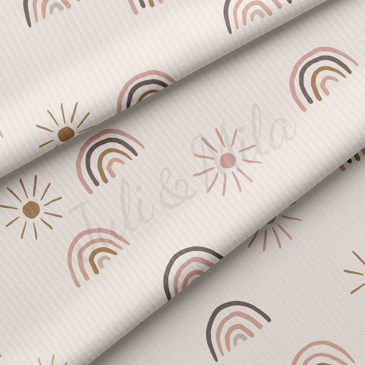 Rib Knit Fabric RBK2422 Rainbow