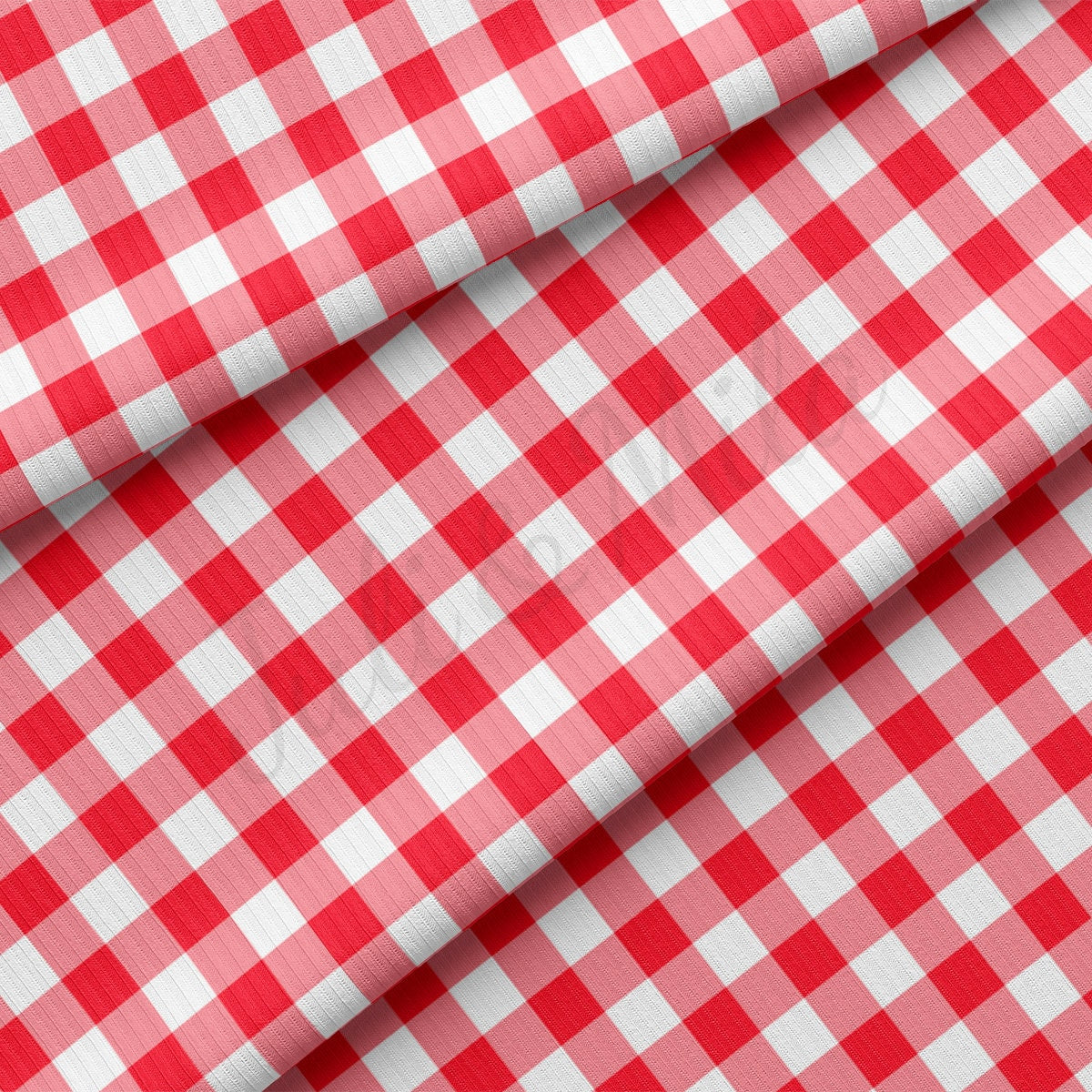 Rib Knit Fabric RBK2460 Gingham