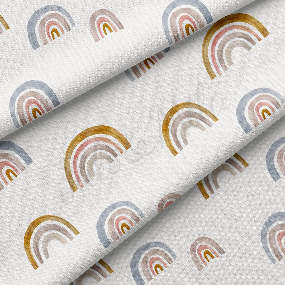 Rib Knit Fabric RBK2463 Rainbow