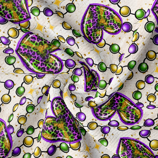 Mardi Gras Bullet Textured Fabric AA2397