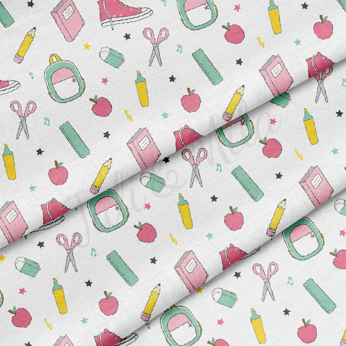 100% Cotton Fabric CTN2412 Back to School