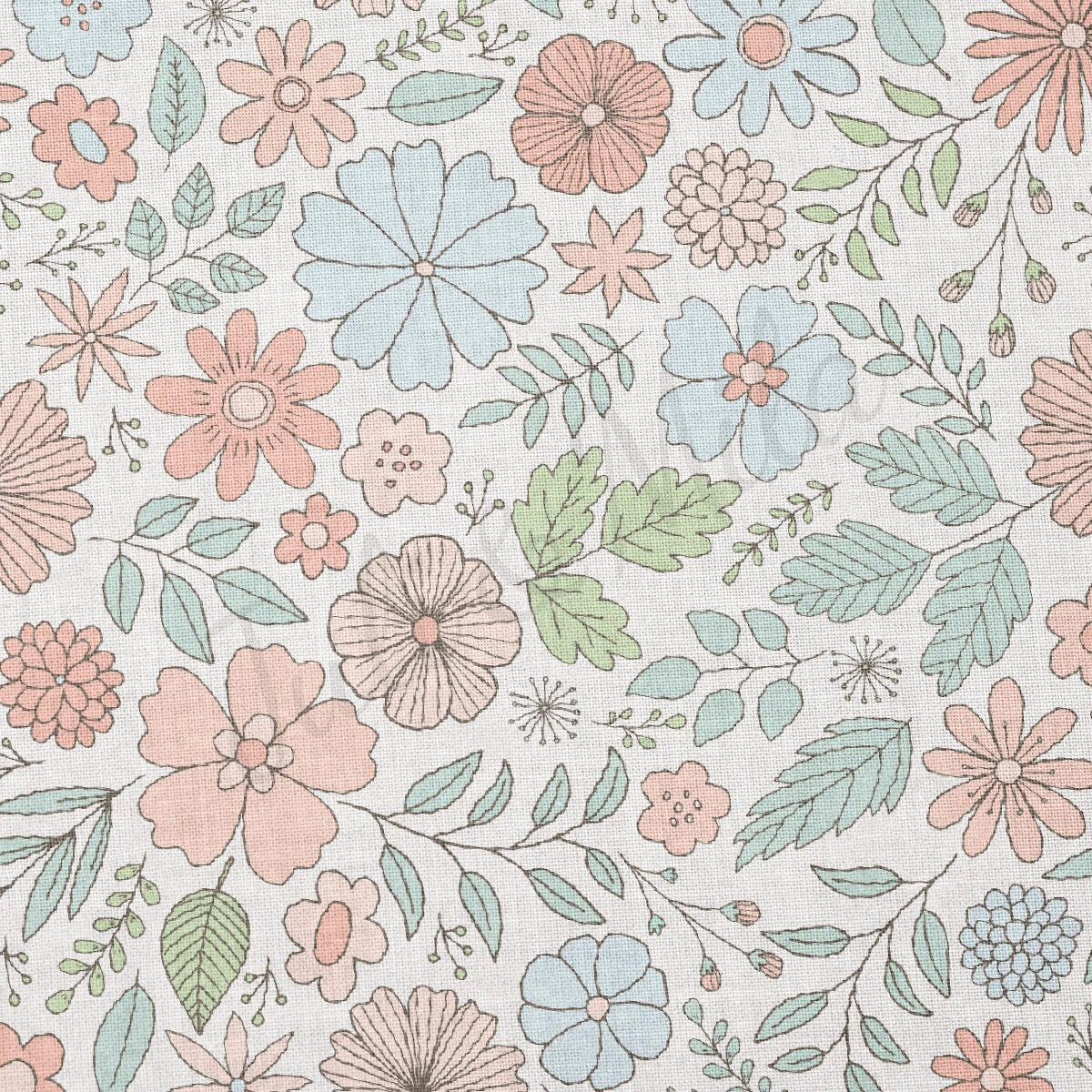 100% Cotton Fabric CTN2413 Floral