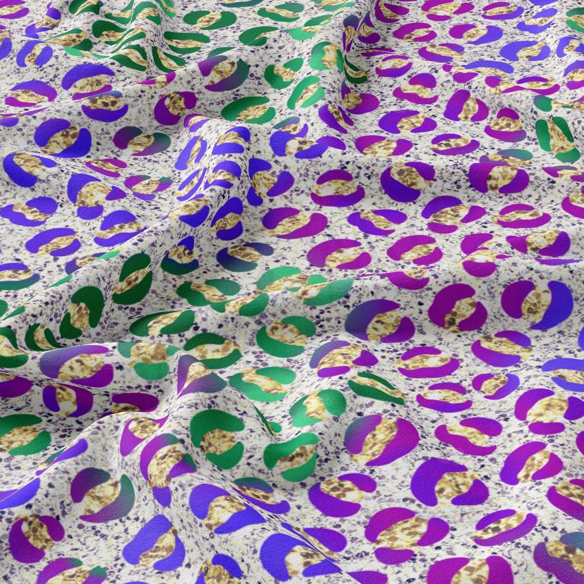 DBP Fabric Double Brushed Polyester DBP2377 Mardi Gras