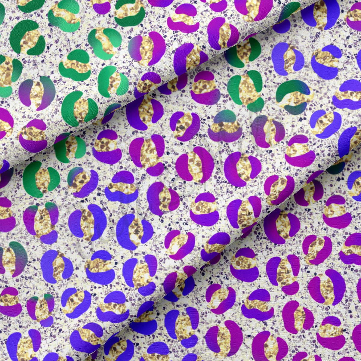 DBP Fabric Double Brushed Polyester DBP2377 Mardi Gras