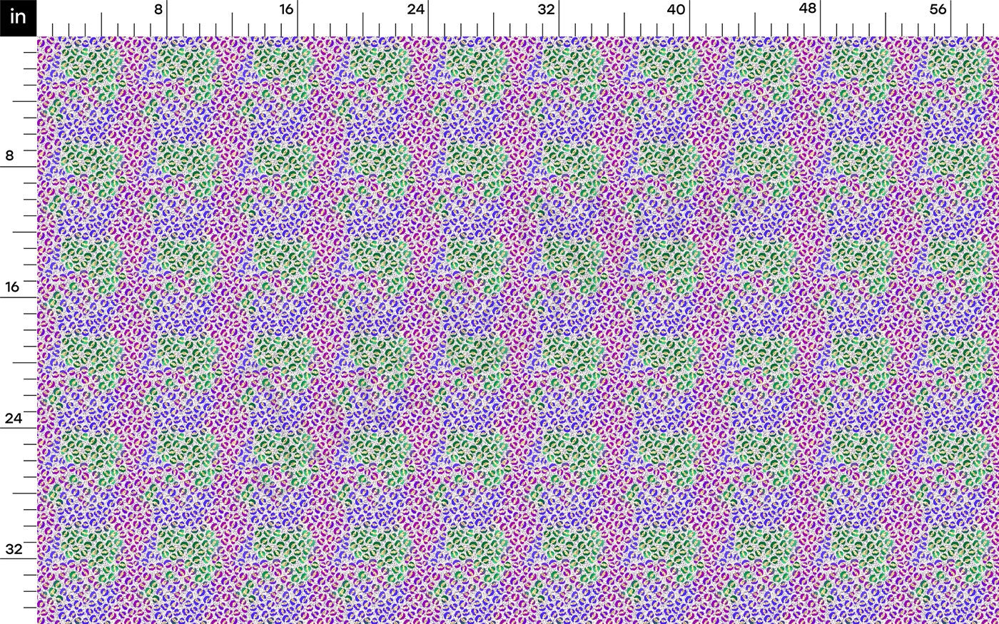 DBP Fabric Double Brushed Polyester DBP2377 Mardi Gras