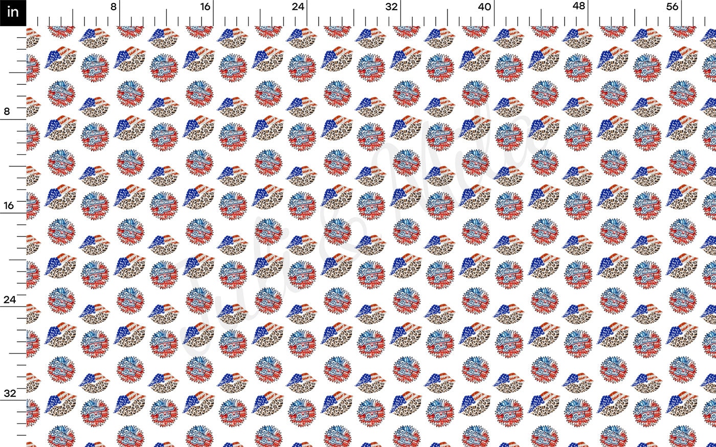 100% Cotton Fabric By the Yard Printed in USA Cotton Sateen -  Cotton СTN1370 4th of July Patriotic