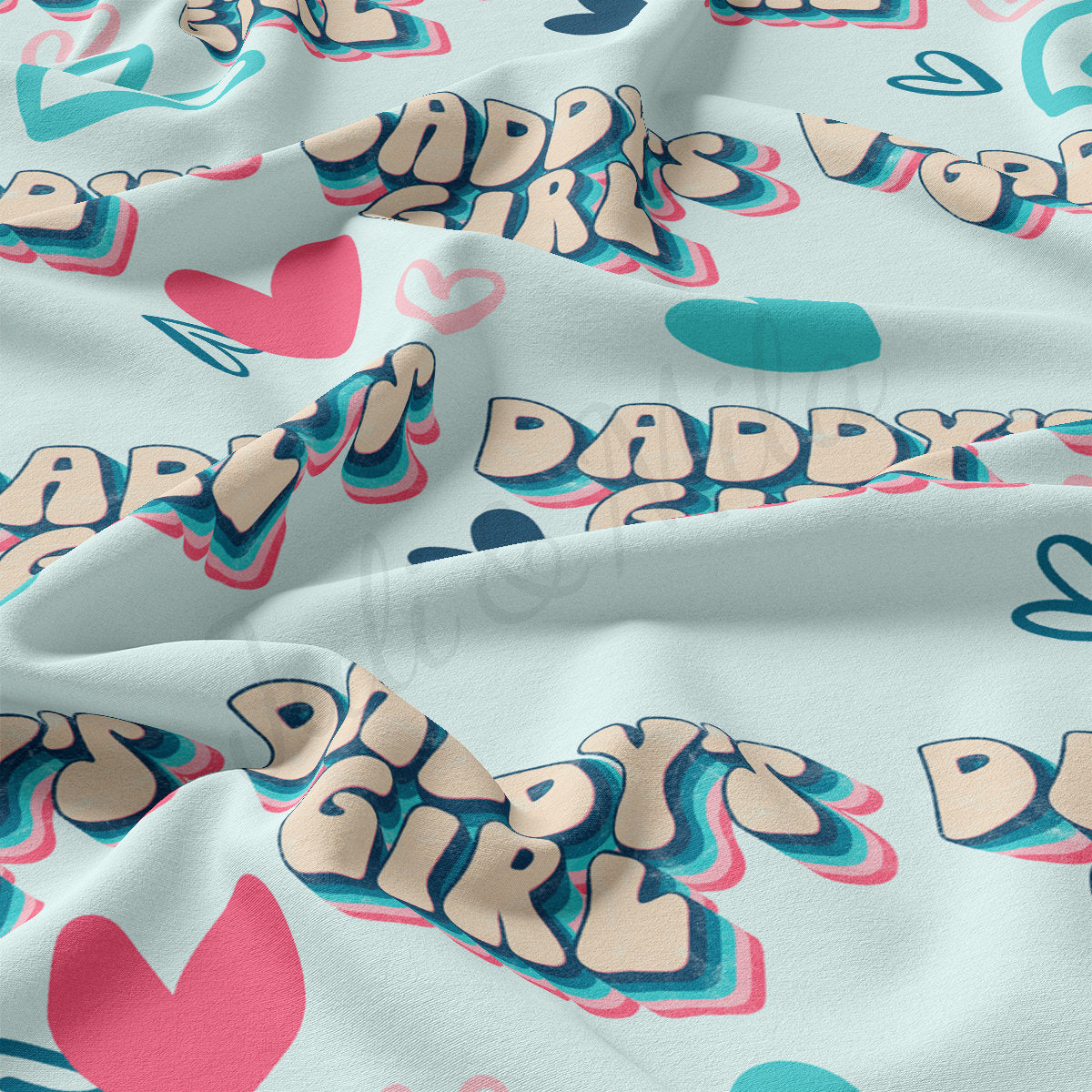DBP Fabric Double Brushed Polyester DBP2499 Daddy's Girl