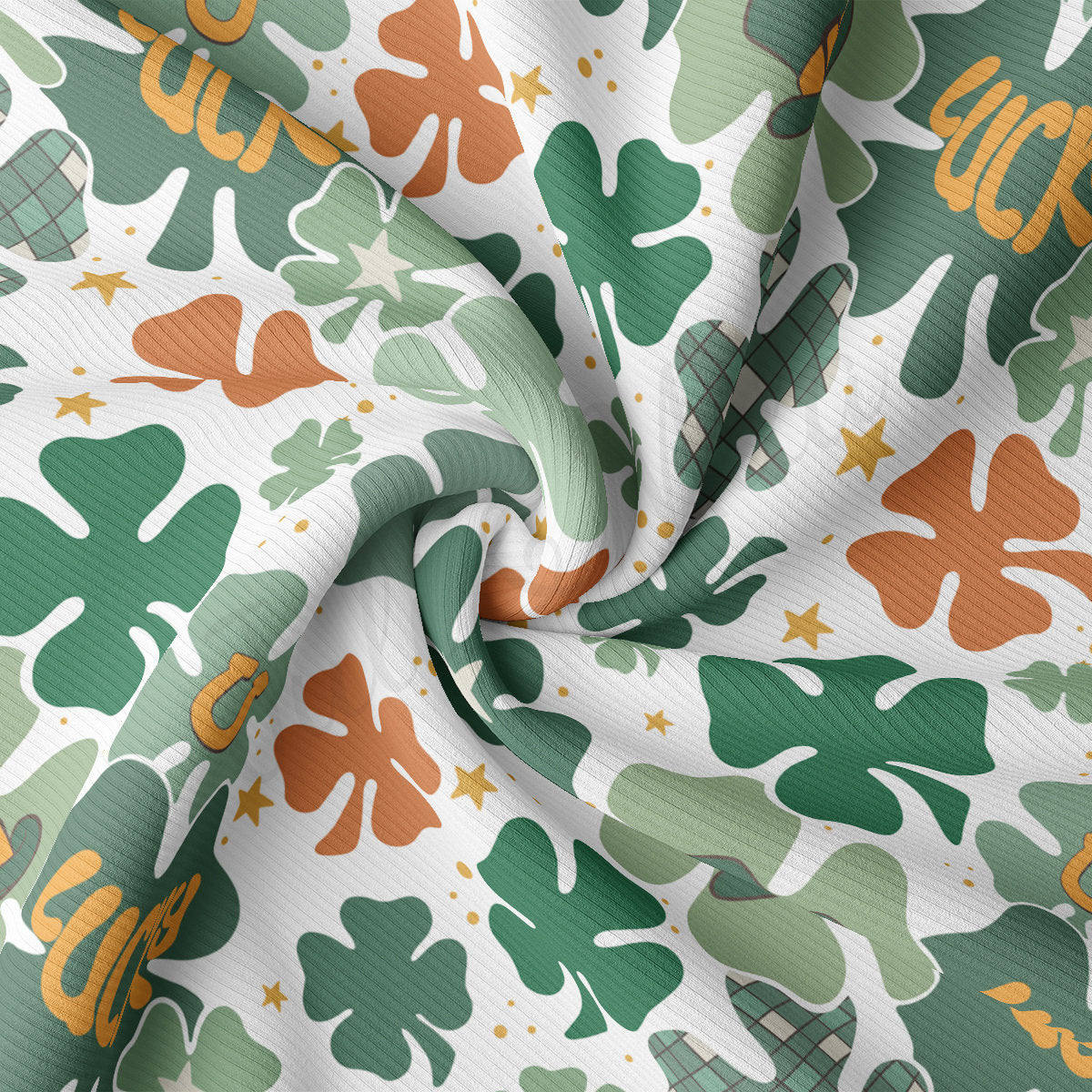 Rib Knit Fabric RBK2506 St. Patrick's Day