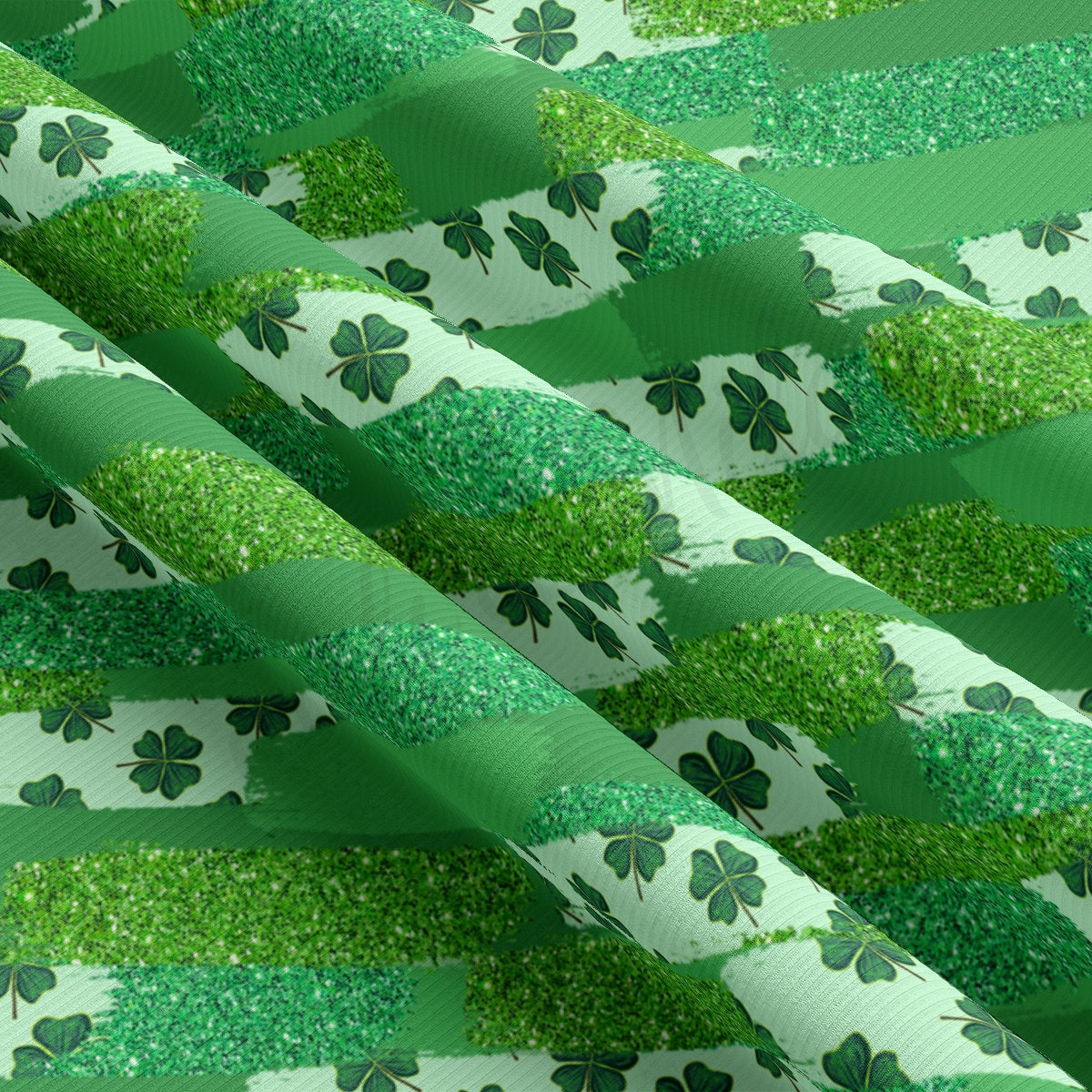 Rib Knit Fabric RBK2505 St. Patrick's Day