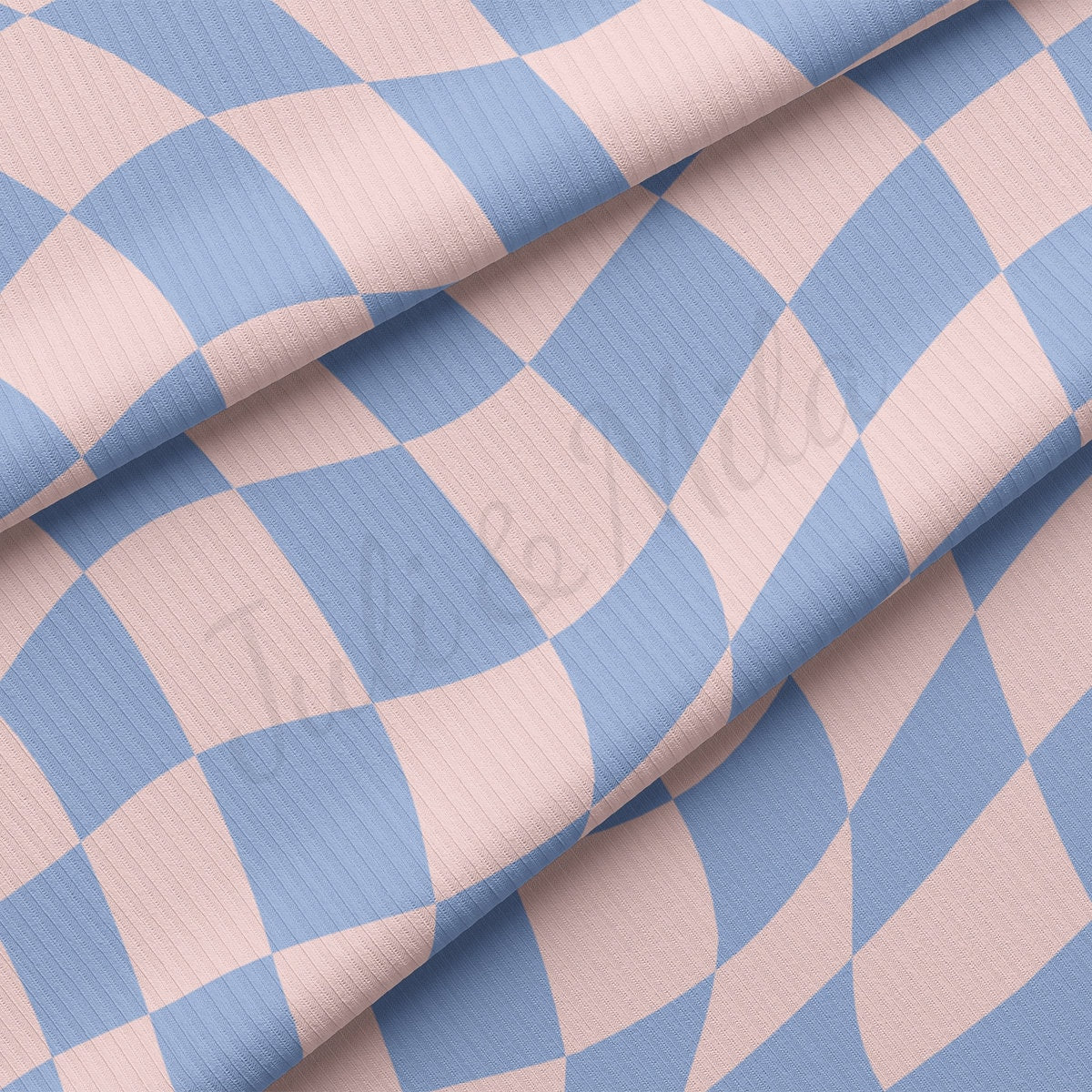 Rib Knit Fabric RBK2526 Check