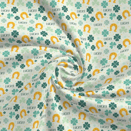 Rib Knit Fabric RBK2582 St. Patrick's Day