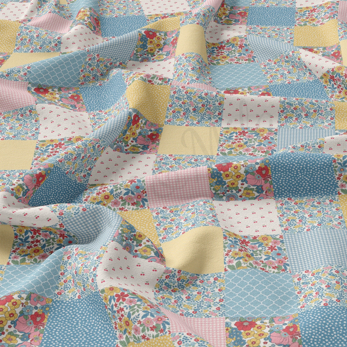 DBP Fabric Double Brushed Polyester DBP2566 Patchwork