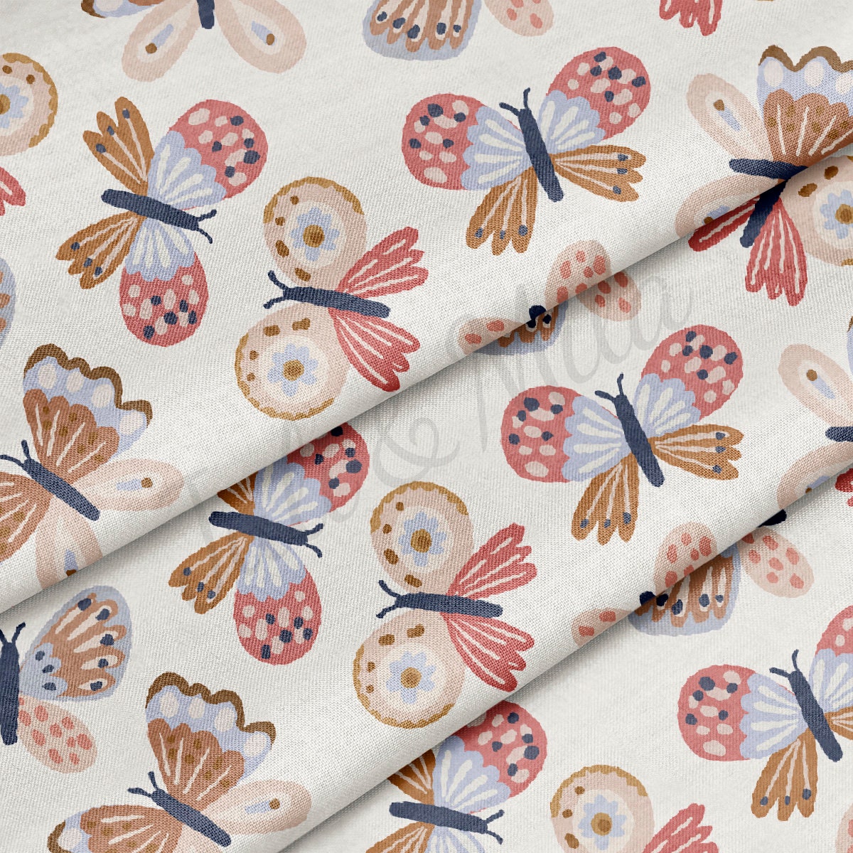 100% Cotton Fabric CTN2432 Butterflies