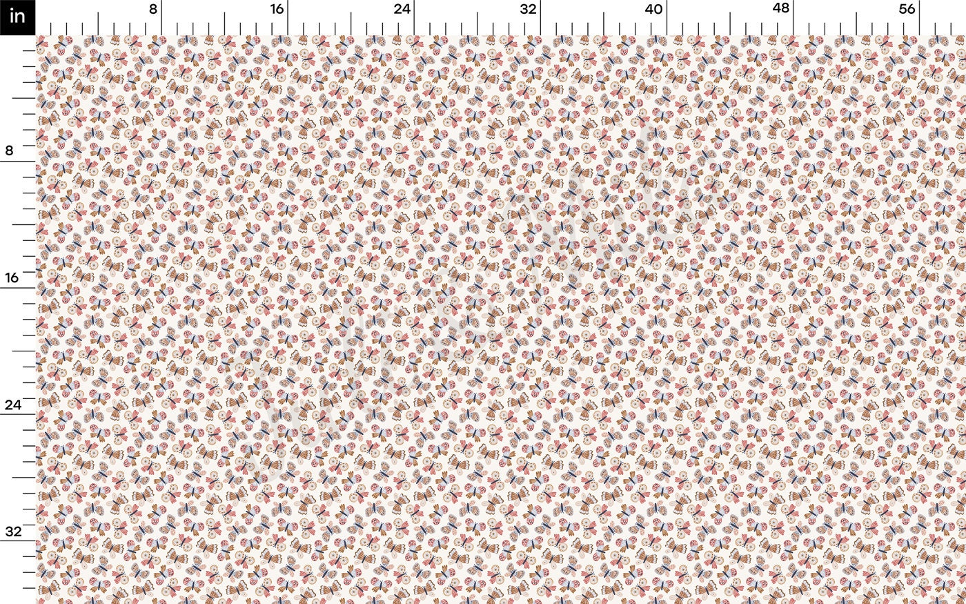 100% Cotton Fabric CTN2432 Butterflies