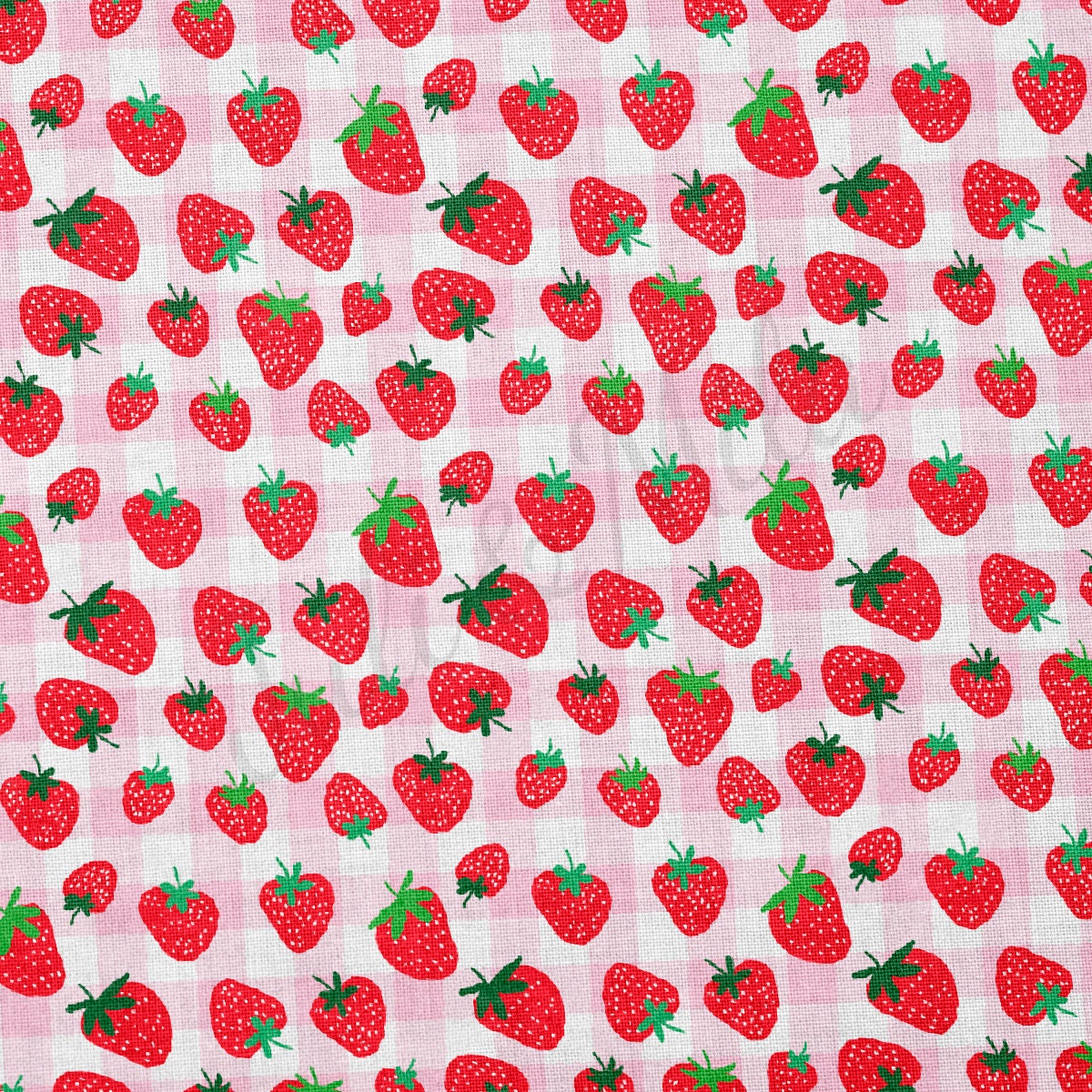 100% Cotton Fabric CTN2473 Strawberries