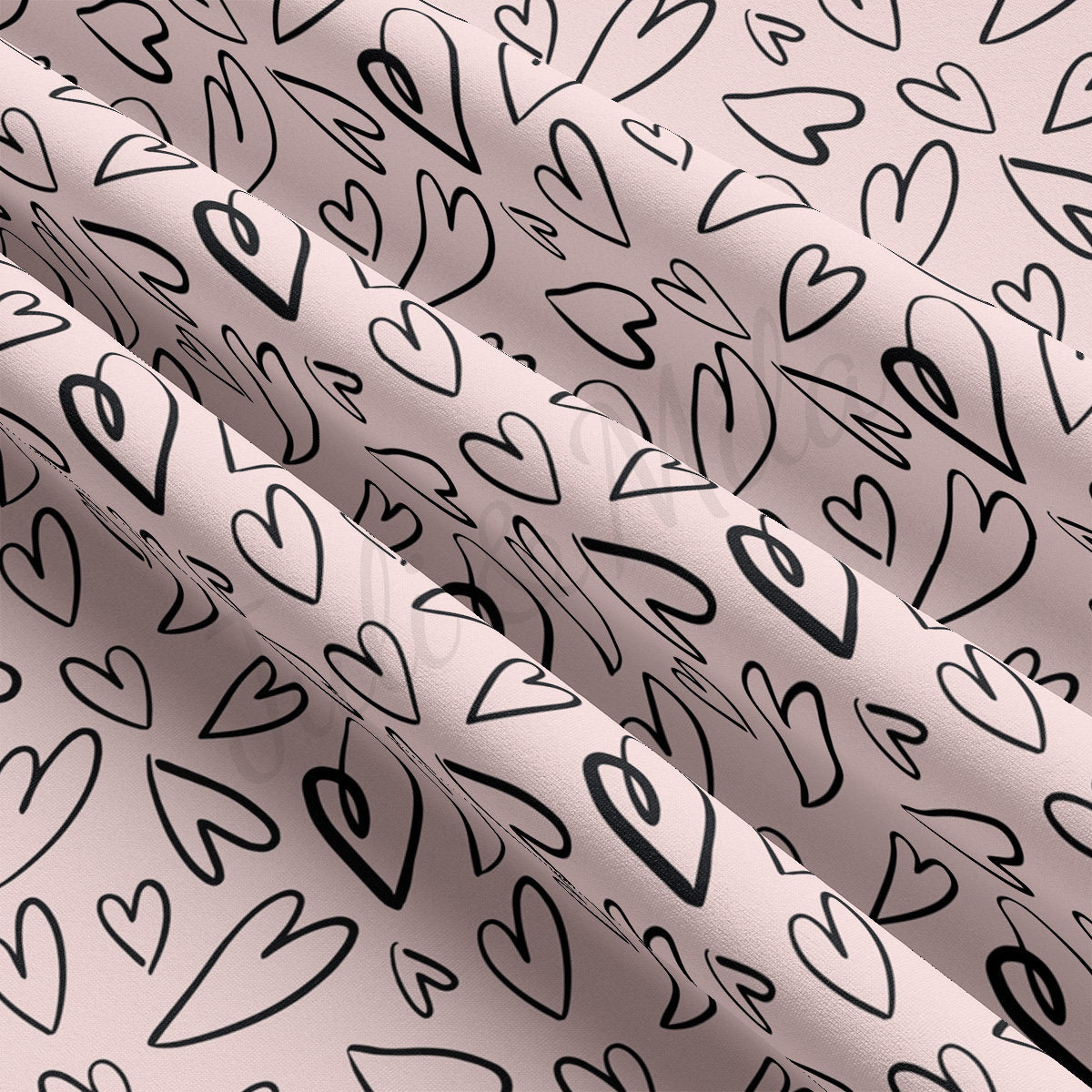 DBP Fabric Double Brushed Polyester DBP2476 Valentine's Day