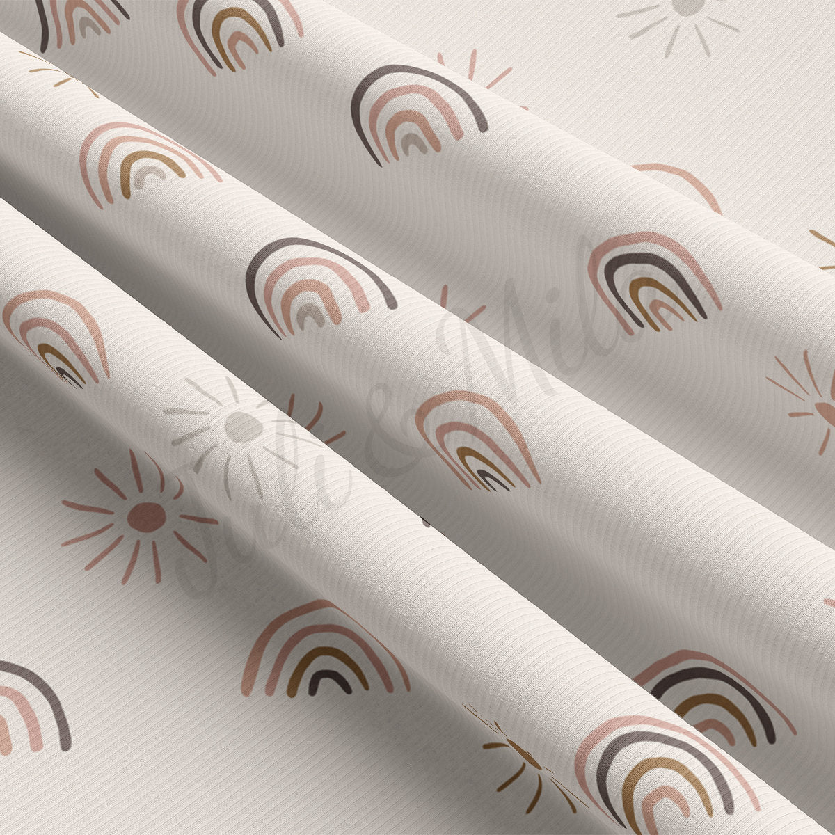 Rib Knit Fabric RBK2422 Rainbow