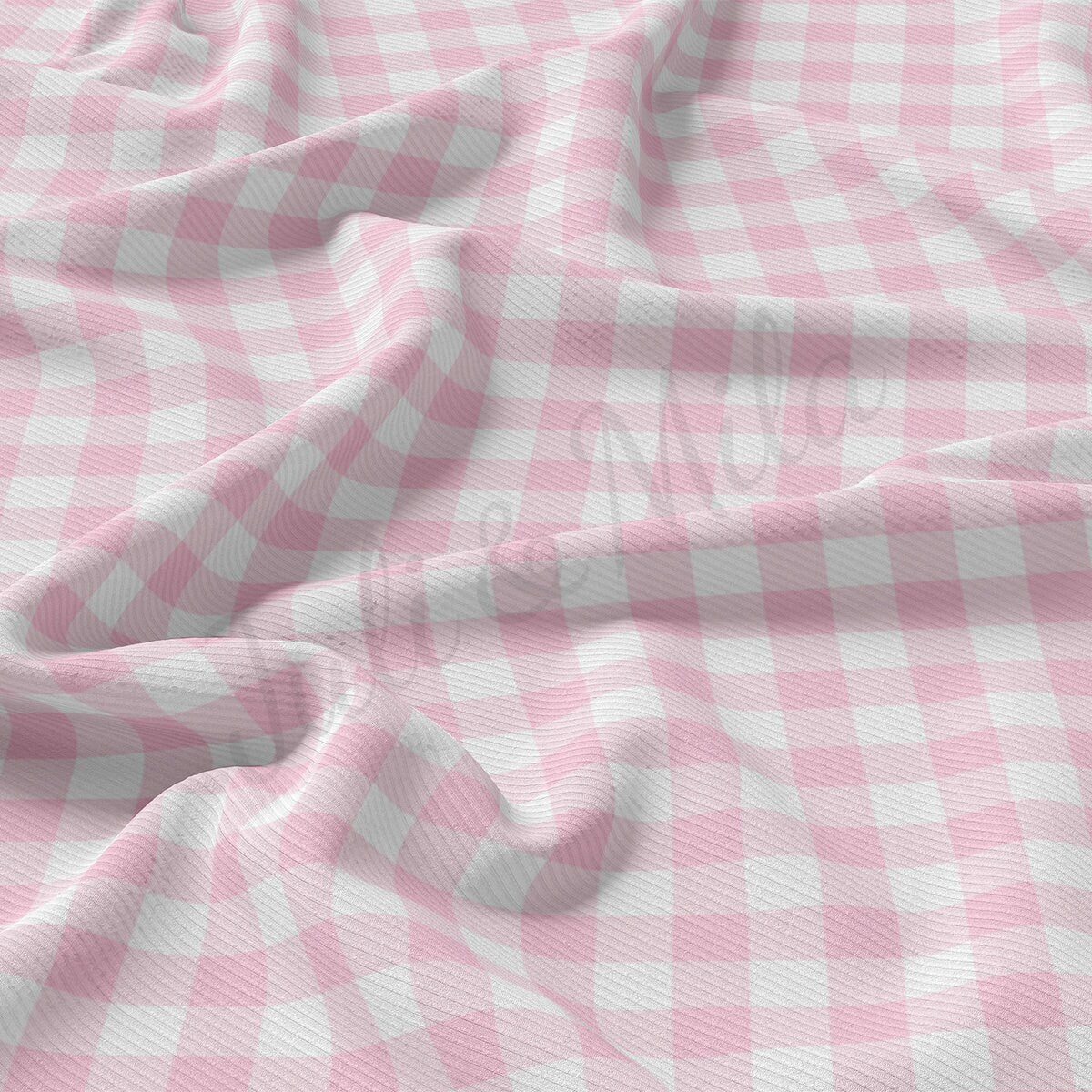 Rib Knit Fabric RBK2459 Gingham