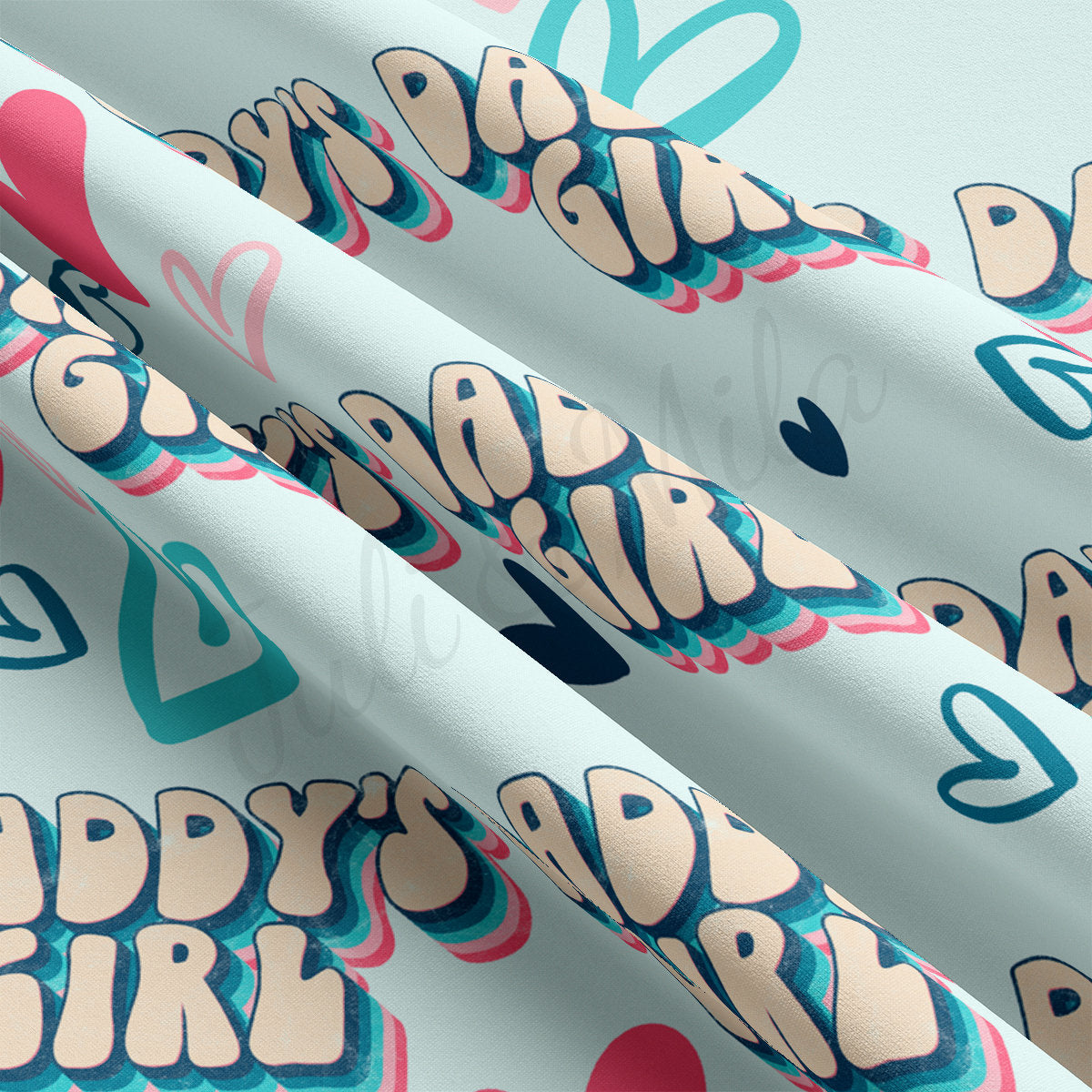 DBP Fabric Double Brushed Polyester DBP2499 Daddy's Girl