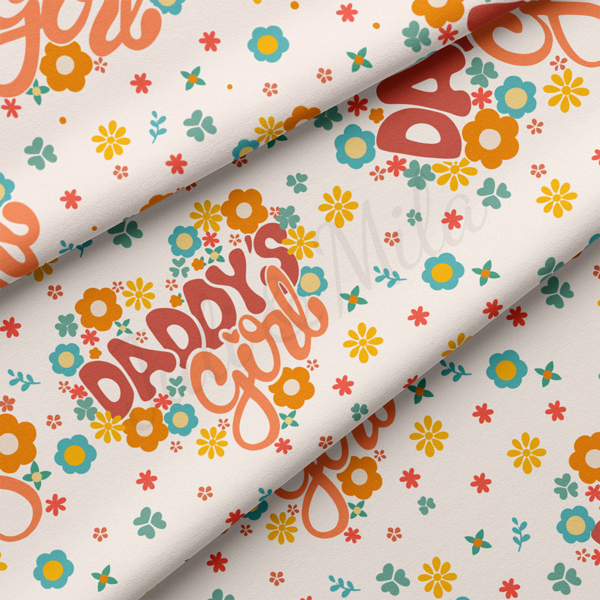 DBP Fabric Double Brushed Polyester DBP2516 Daddy's Girl