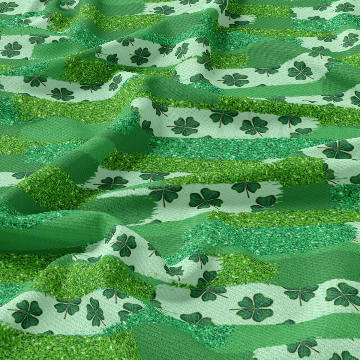 Rib Knit Fabric RBK2505 St. Patrick's Day