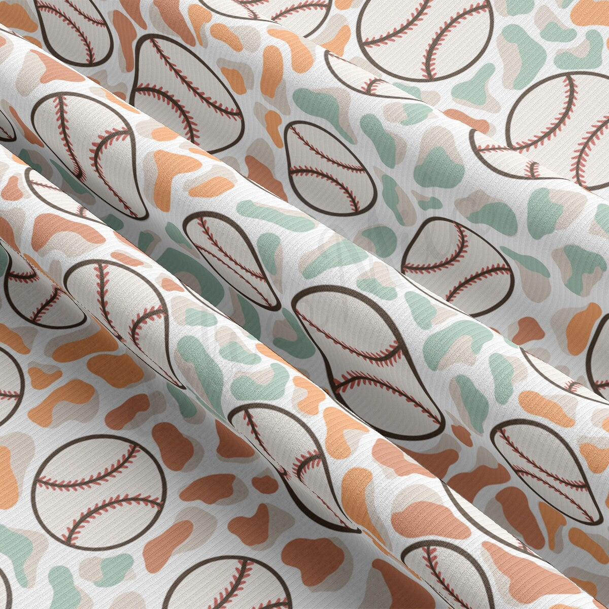 Rib Knit Fabric RBK2510 Baseball