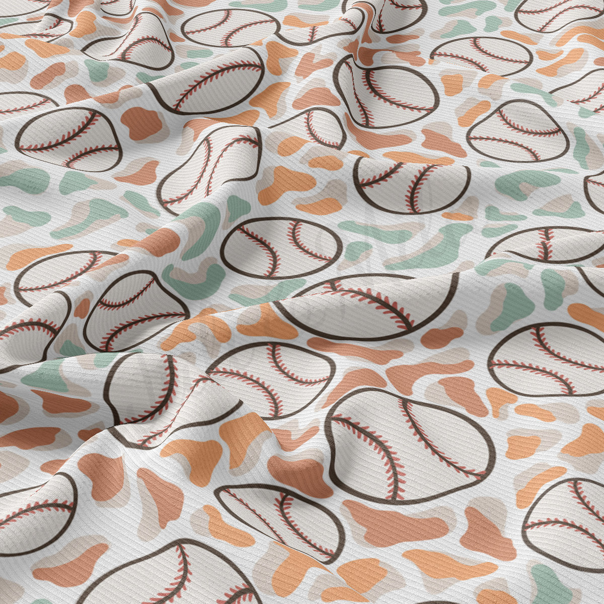 Rib Knit Fabric RBK2510 Baseball