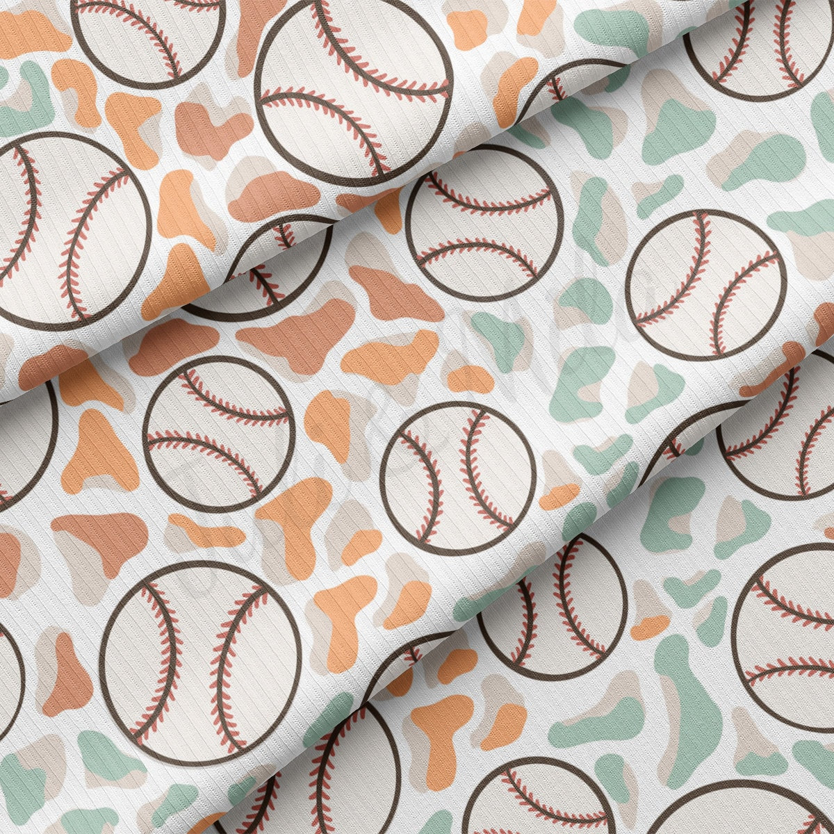 Rib Knit Fabric RBK2510 Baseball