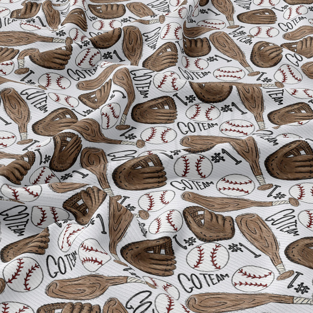 Rib Knit Fabric RBK2511 Baseball