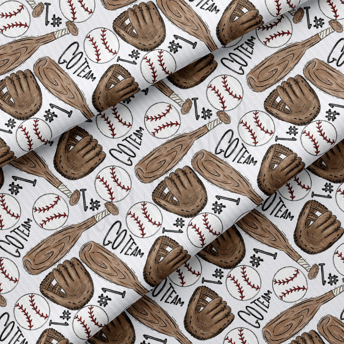 Rib Knit Fabric RBK2511 Baseball