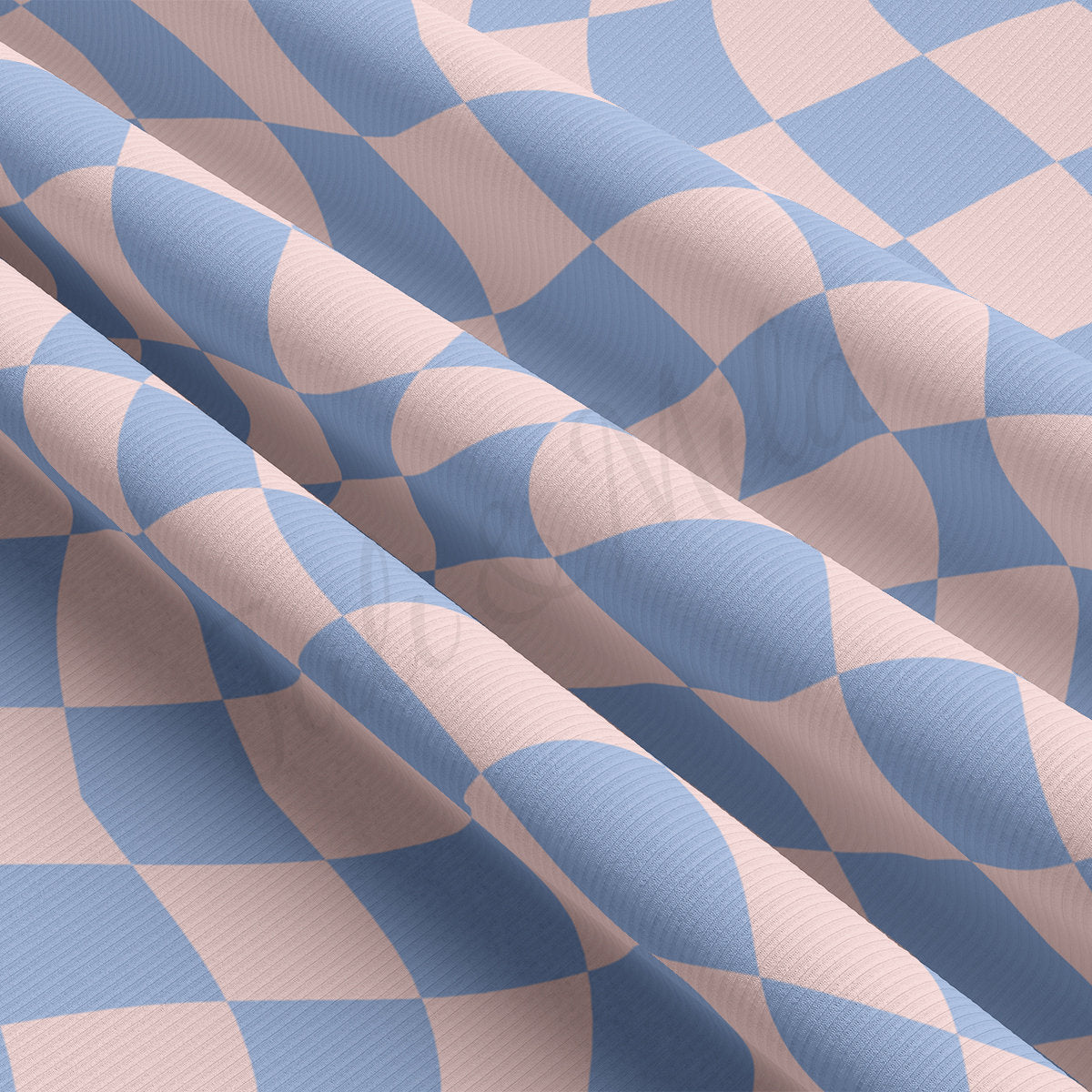 Rib Knit Fabric RBK2526 Check