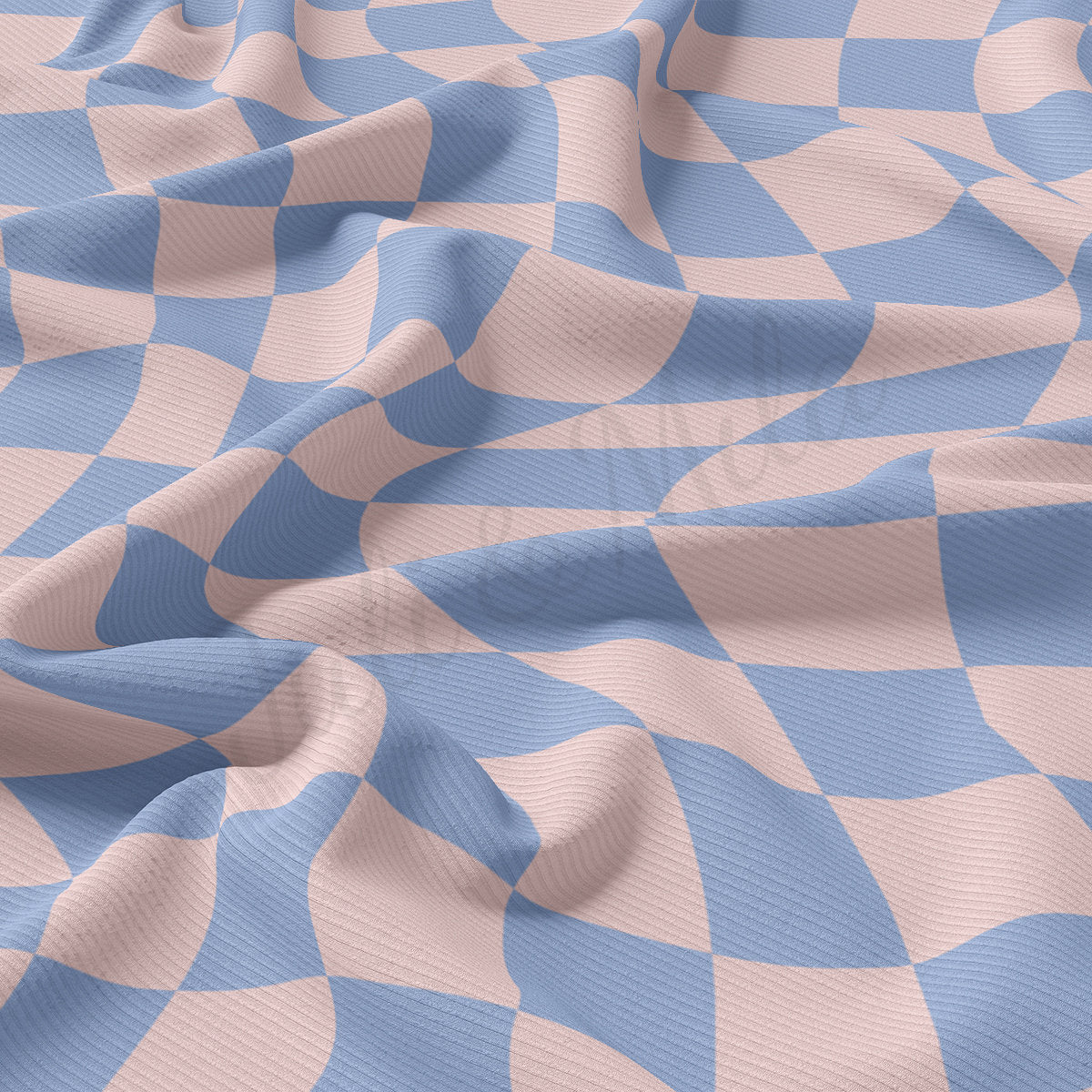 Rib Knit Fabric RBK2526 Check