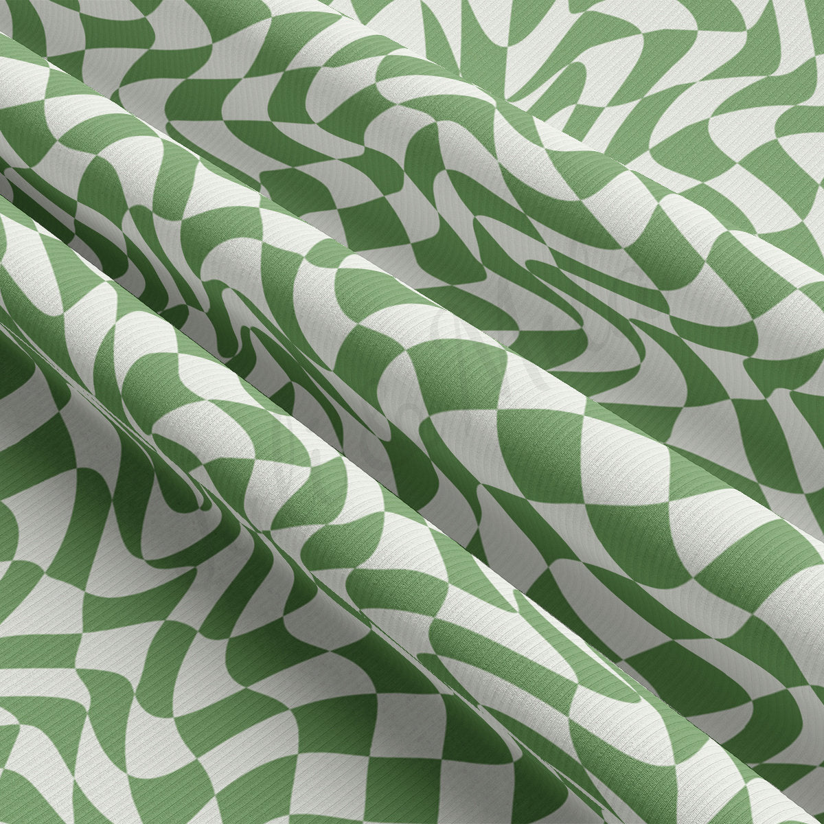 Rib Knit Fabric RBK2529 Check