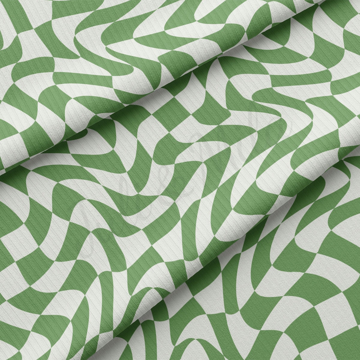 Rib Knit Fabric RBK2529 Check