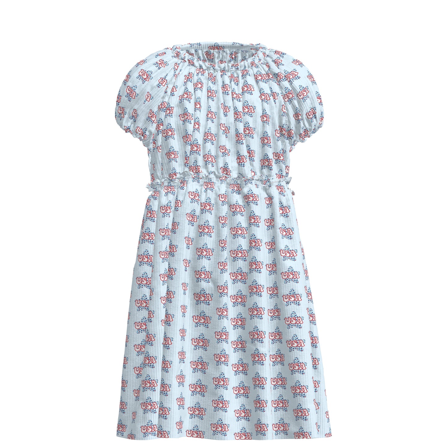 Rib Knit Fabric RBK2581 Patriotic 4th of July