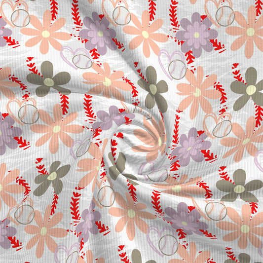 Rib Knit Fabric RBK2636 Baseball