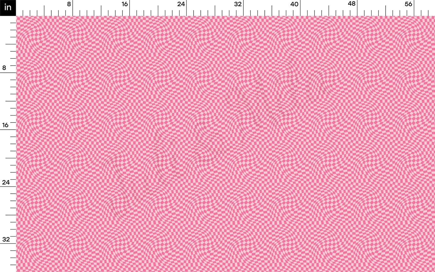 Rib Knit Fabric RBK2532 Wavy Check