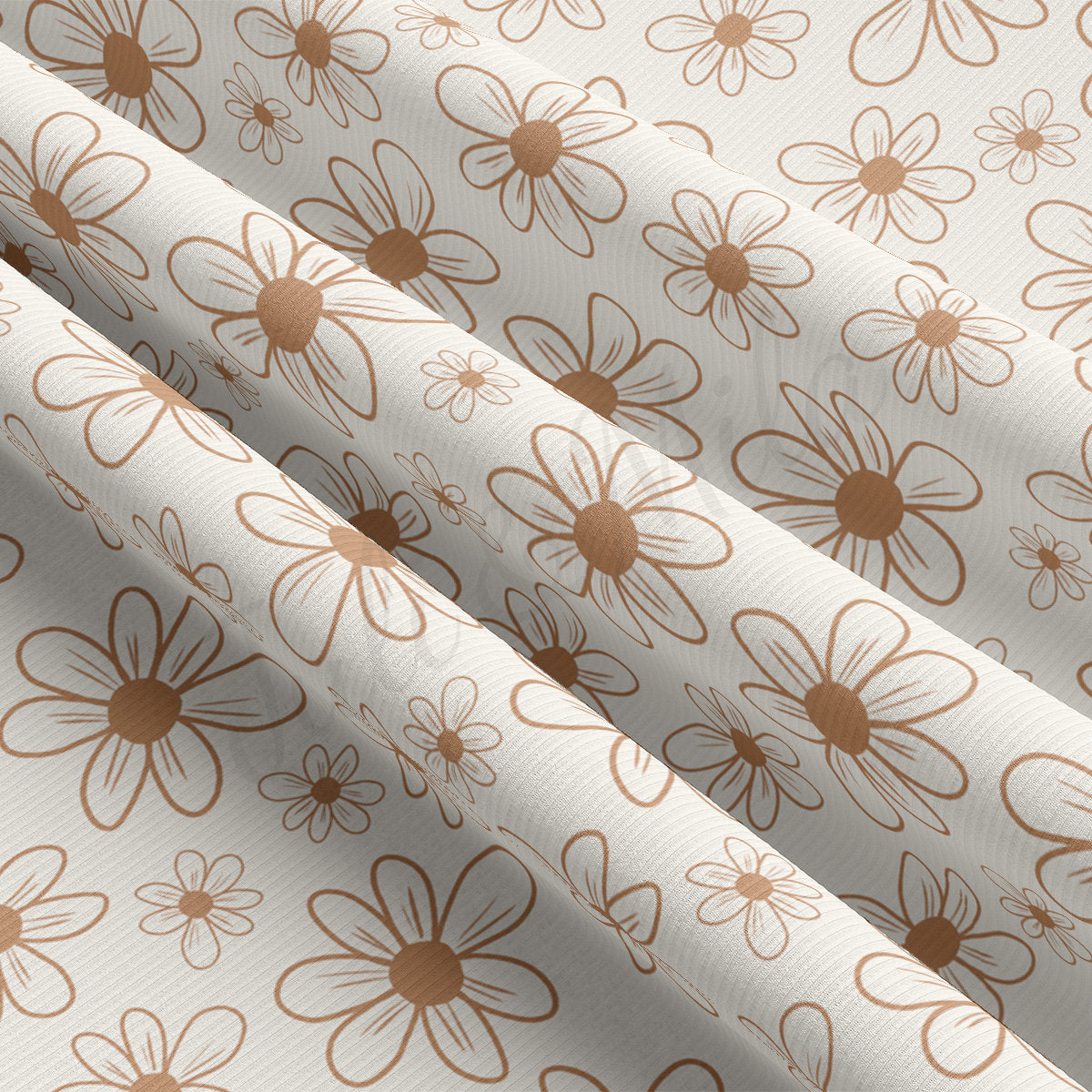 Rib Knit Fabric RBK2561 Floral