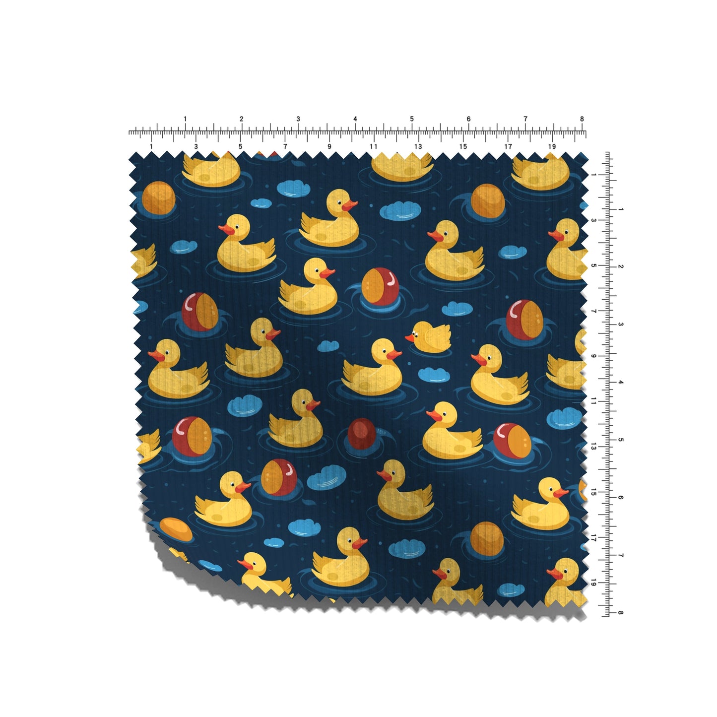 Rib Knit Fabric RBK2588 Ducks