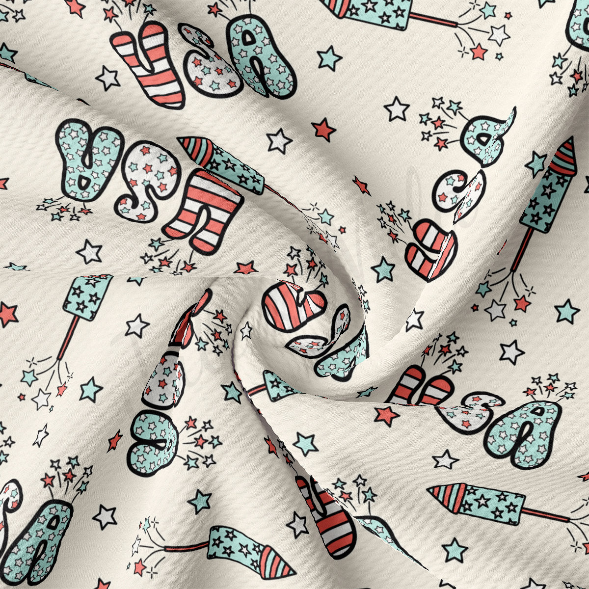 Bullet Fabric AA2609 Patriotic 4th of July