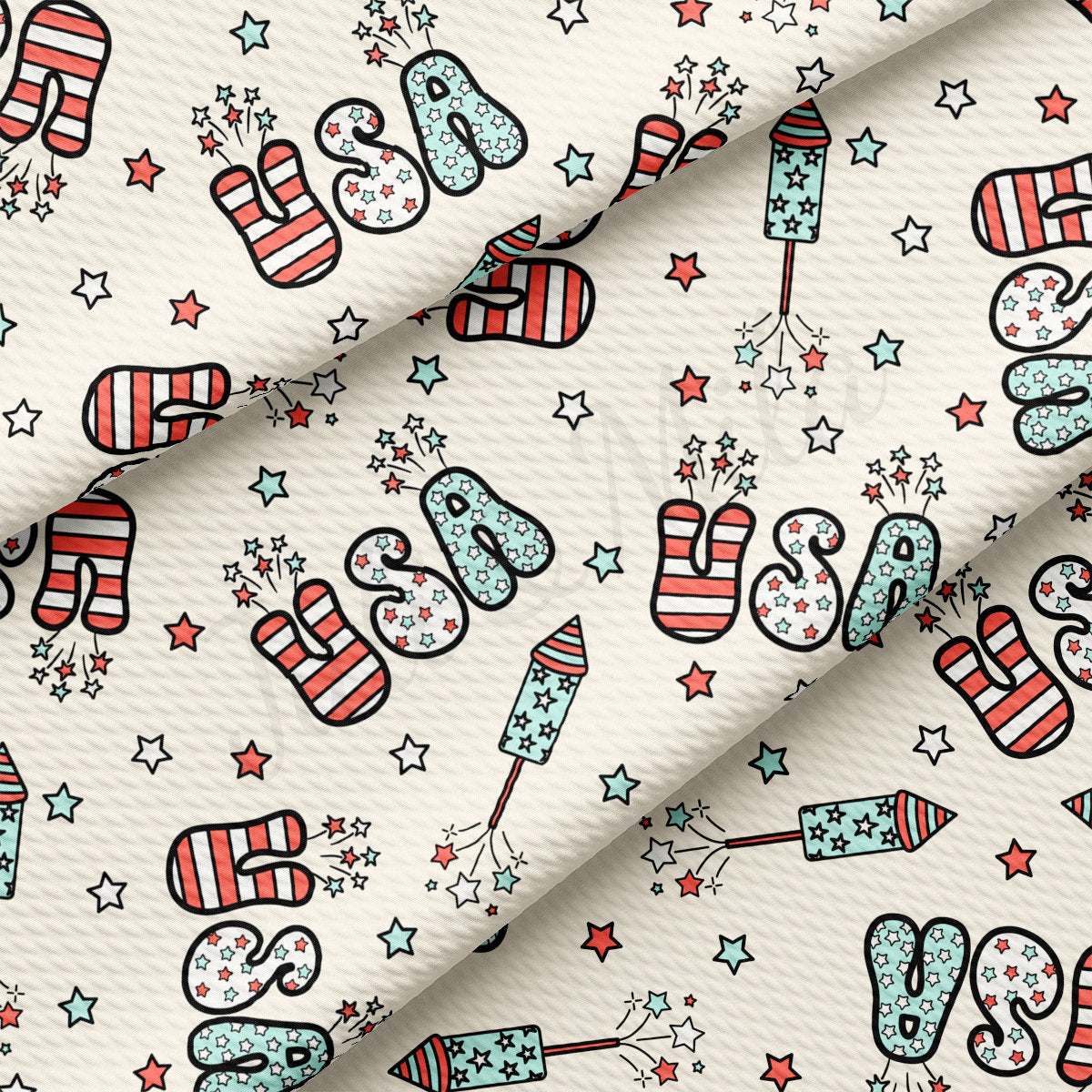 Bullet Fabric AA2609 Patriotic 4th of July