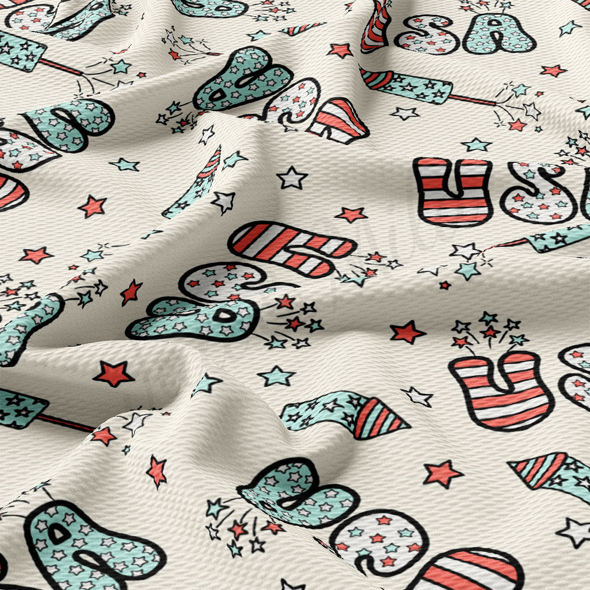 Bullet Fabric AA2609 Patriotic 4th of July