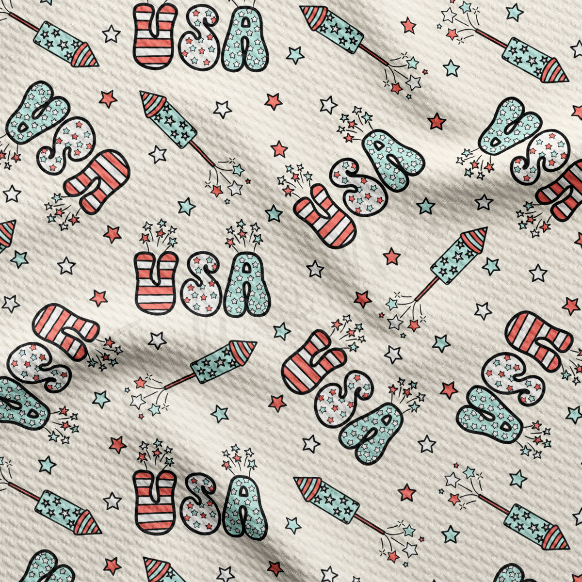 Bullet Fabric AA2609 Patriotic 4th of July