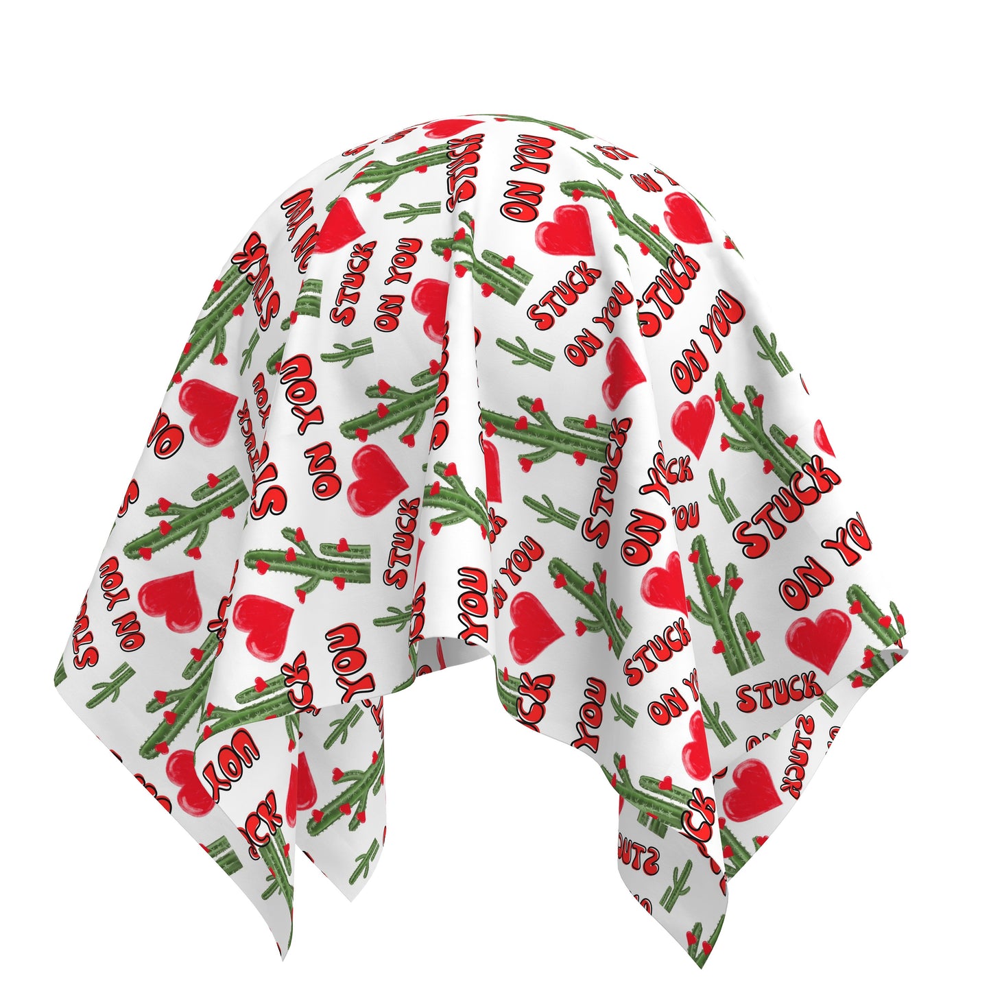 100% Cotton Fabric By the Yard Printed in USA Cotton Sateen -  Cotton CTN2632 Valentine's Day Stuck on You