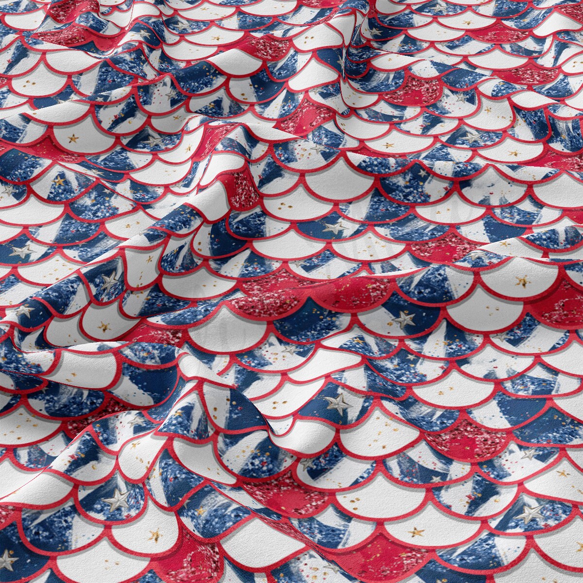 DBP Fabric Double Brushed Polyester DBP2617 4th of July Patriotic